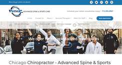 Desktop Screenshot of chiropracticsportscare.com